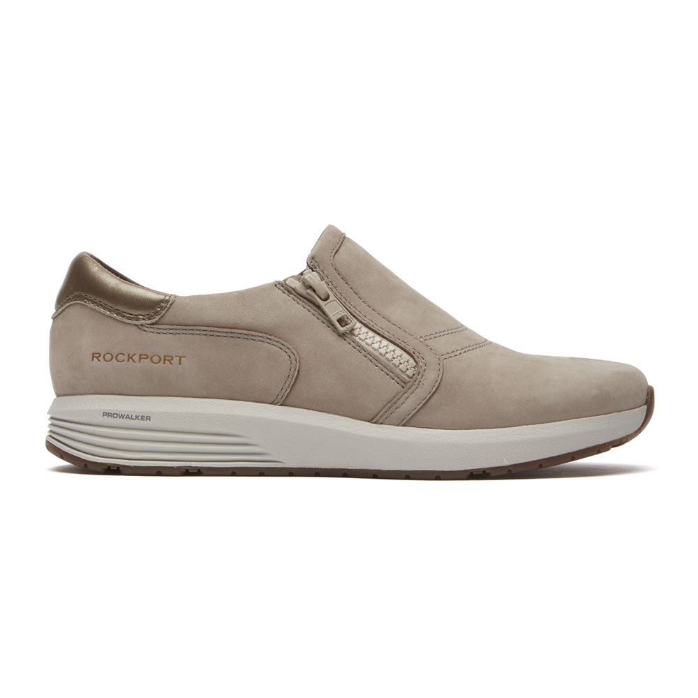 Sapatilhas Mulher Rockport Trustride Prowalker Slip-On Taupe,Portugal VESFP-3642